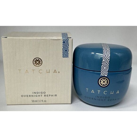 BNIB~TATCHA Indigo Overnight Repair Treatment Serum/Cream~1.7 fl.oz~$92 Retail - Picture 2 of 2